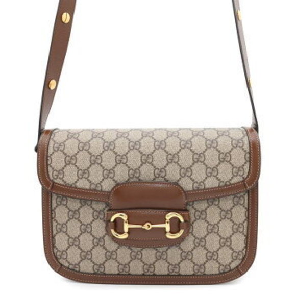 Gucci Horsebit GG Supreme Shoulder Bag - Picture 1 of 8